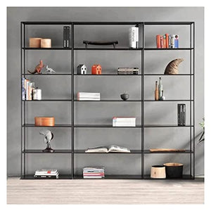 HARAY Wrought Iron Multi-Layer Bookshelf (80x25x180CM)