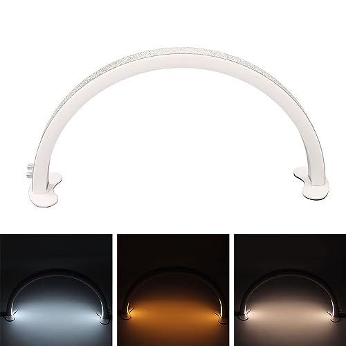 Asixxsix 40W LED Half Moon Table Lamp with Adjustable Brightness and Color Temperature