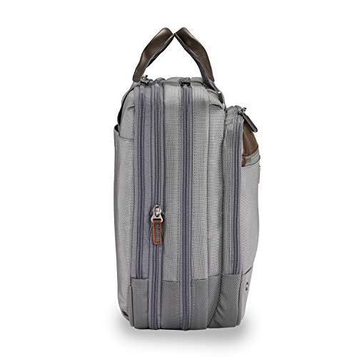 Briggs & Riley @ Work-Brief Briefcase, Gray, Large Expandable