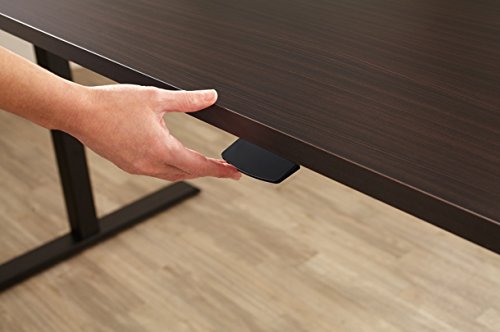 Realspace Magellan Pneumatic Sit-Stand Height-Adjustable Desk, Classic Cherry