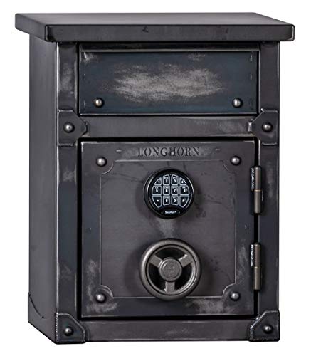 LONGHORN LNS2618 Nightstand by Rhino Metals, Gun Safe, Security Safe, End Table w/Heavy Duty Drawer, 60 Minutes Fire Protection, Electronic Lock and Bonus Handgun Holder