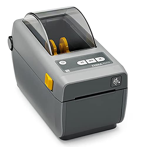 ZEBRA ZD410 Direct Thermal Desktop Printer - Bluetooth, Wi-Fi, USB Connectivity - 2" Print Width, 203 DPI - Monochrome Barcode Label Printer