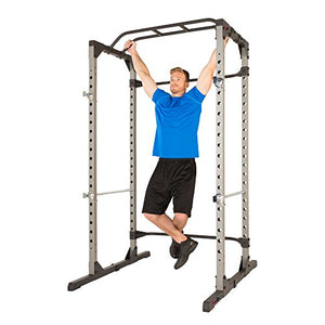 Fitness Reality 810XLT Super Max Power Cage | Optional Lat Pull-down Attachment and Adjustable Leg Hold-down | Power Cage Only