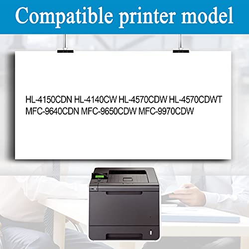 5 Pack (2 Black + 1 Cyan + 1 Magenta + 1 Yellow) Compatible TN310 TN310BK TN310C TN310M TN310Y Toner Cartridge Replacement for Brother MFC-9640CDN MFC-9650CDW Printer Ink Cartridge (High Yield)