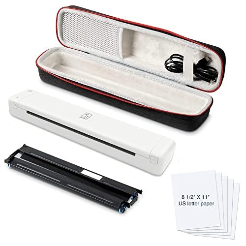 HPRT MT800QC Portable Wireless Bluetooth Monochrome Printer, Supports 8.5" X 11" US Letter Paper,Compatible with Android and IOS phone,No-ink technology,Suitable for Mobile Office.(Upgrade MT800Q 2.0)