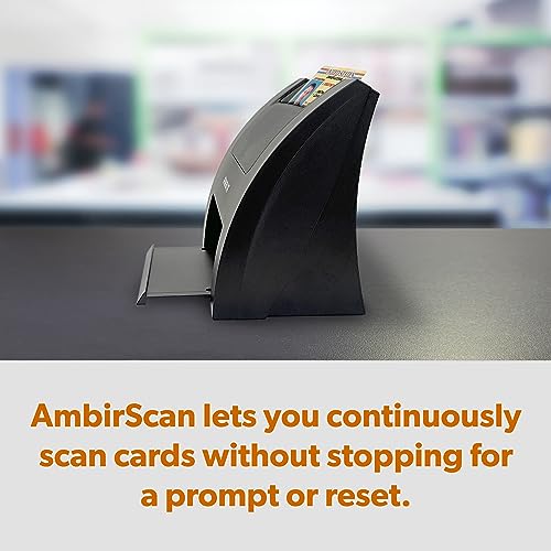 Ambir PS670st High Speed Single Sided Vertical USB Business Card Scanner