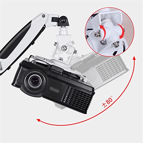 UlpyO Projector Stand Wall-Mounted Telescopic Ceiling Rotating Shelf (Color: B)
