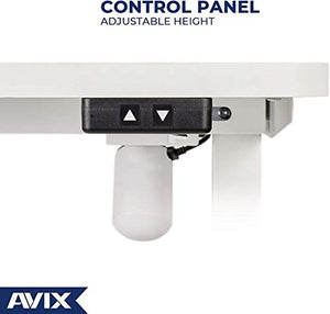 AVIX Electric Standing Desk, 48 x 24 Inches Height Adjustable Desk, Sit Stand Desk Home Office Desks (White)