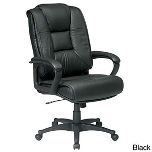 Office Star EX5162 Deluxe High Back Executive Leather Chair