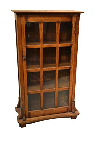 Crafters & Weavers Mission Oak Bookcase with Shelves