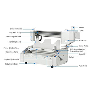 GKPLY Desktop Glue Book Binding Machine, A3 A4 Manual Hot Glue Binder