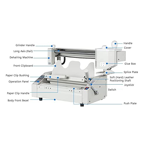 GKPLY Desktop Glue Book Binding Machine, A3 A4 Manual Hot Glue Binder