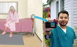 Caregiver Pager with Weight Sensing Floor Mat & Alarm - No Alarm in Resident's Room! by Smart Caregiver