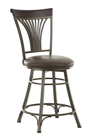 Steve Silver Company Karol Swivel Counter Chair, 19" W x 17" D x 42" H