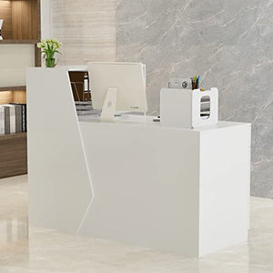 Overstock L-Shape Laminate Reception Desk