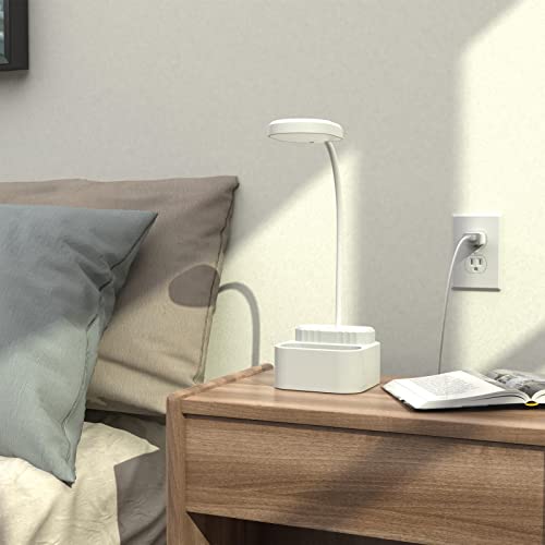 Desk Lamp Battery Operated White Rechargeable Study Table Lamp