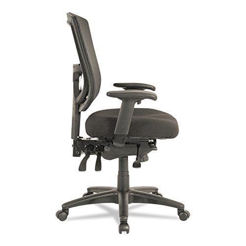 Alera EX4214 EX Series Mesh Multifunction Mid-Back Chair, Black