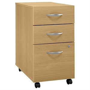 Bush Series C: Light Oak Three Drawer File Cabinet