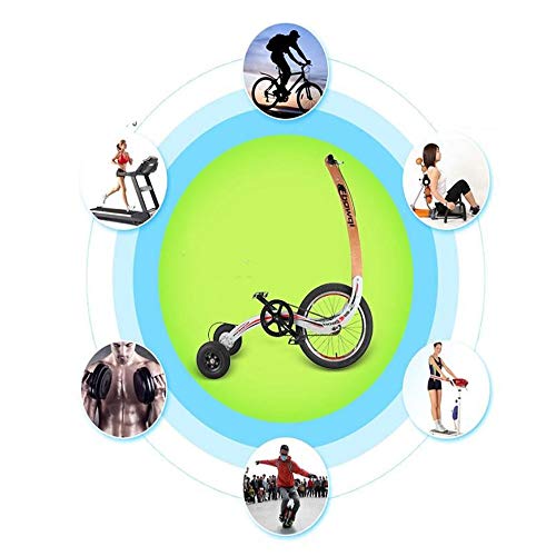 Folding Exercise Bike, Mini Stand Riding Bike Without seat, Lose Weight Bike, Portable 20inch Sports Bike, Fitness Tricycle,Lose Weight Bicycle Burn Fat Pedicab