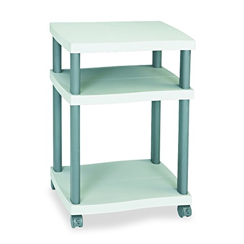 Safco Products 1860GR Wave Desk Side Printer Machine Stand, Light Gray