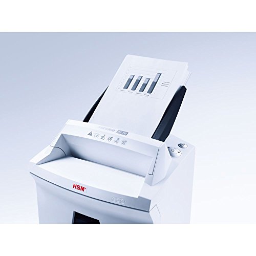 HSM SECURIO AF150 L4 Micro-cut Shredder with automatic paper feed; shreds up to 150 automatically/13 manually; 9 gallon capacity