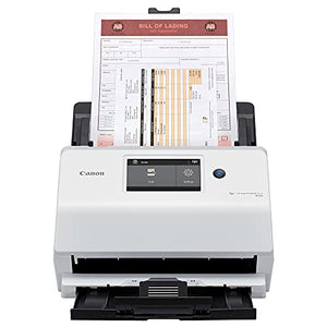 Canon imageFORMULA R50 Business Document Scanner - Color Duplex Scanning - USB/Wi-Fi Connectivity - LCD Touchscreen - Auto Document Feeder