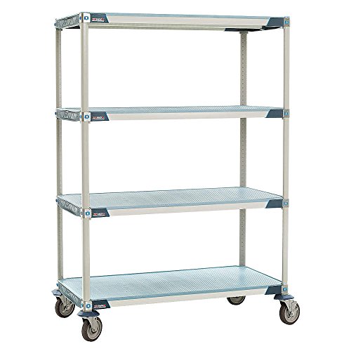 METRO Utility Cart with Microban, 36x18x68, 4 Shelf
