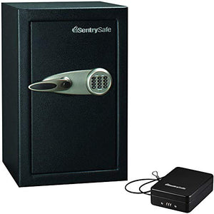 SentrySafe Large Executive Home and Office Security Safe (T6-331) Bonus Includes Compact Portable Security Safe