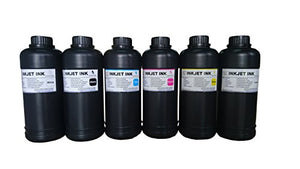 6x500ml ND Brand Premium Led UV Curable Ink for Flatbed Printer Head R290,L800,L1800,R1390,R1400,R2000,DX5,DX7