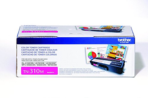 Brother TN310BK, TN310C, TN310M, TN310Y (TN-310BK, TN-310C, TN-310M, TN-310Y) Black, Cyan, Magenta and Yellow Toner Cartridge Set