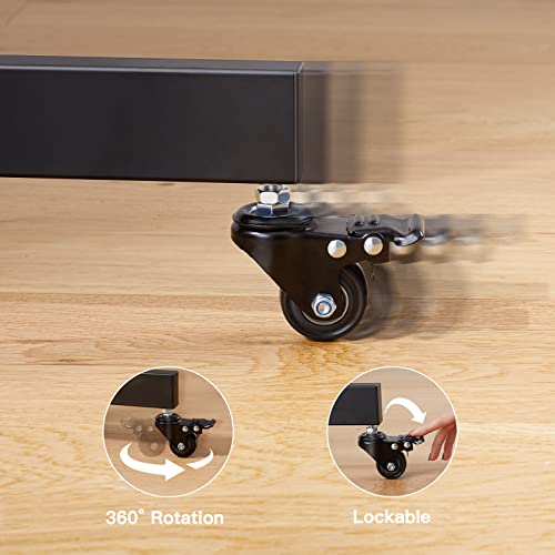 PGTVMC05 Rolling TV Stand for 32-75 inch TVs & PGLMC01 Mobile Laptop Stand