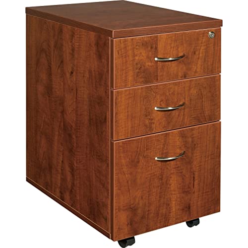 Lorell Mobile Pedestal Box/Box/File Cherry 16"x22"x28-1/4