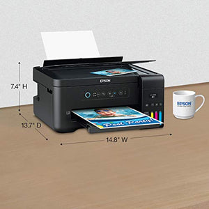 Epson Expression ET-2700 EcoTank Wireless Color All-in-One Supertank Printer with Scanner and Copier, Large