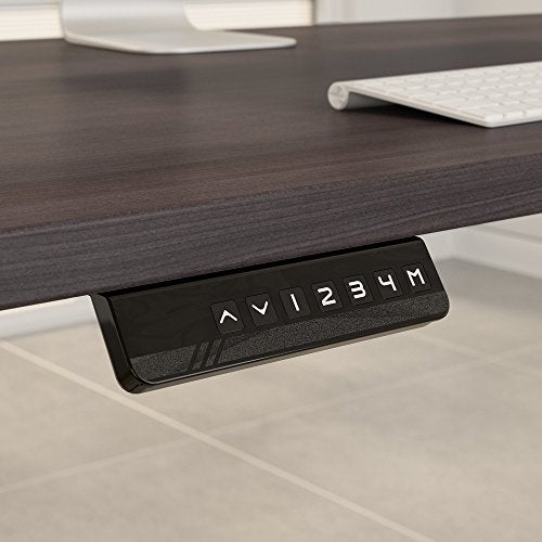 Move 60 Series 72W x 30D Height Adjustable Standing Desk in Storm Gray with Black Base