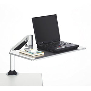 Safco Products 2132SL Desktop Sit/Stand Workstation for Laptop, Silver