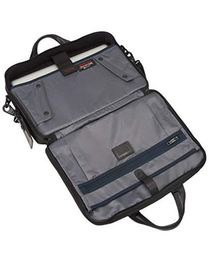 TUMI - Alpha 2 T-Pass Medium Screen Laptop Slim Brief Briefcase - 14 Inch Computer Bag for Men and Women - Black
