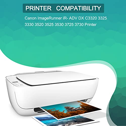 GREENBOX Remanufactured Toner Cartridge Replacement for Canon GPR53 GPR-53BK GPR-53C GPR-53M GPR-53Y for ImageRunner iR- ADV DX C3320 3325 3330 3520 3525 3530 3725 3730 3826 3830 3835 Printer (4 Pack)