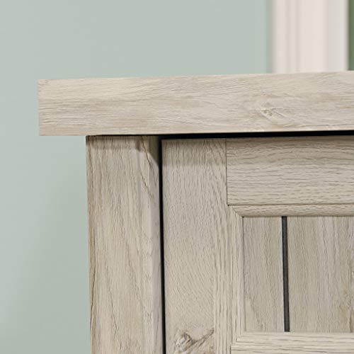 Sauder Costa L-Shaped Desk, L: 65.12" x W: 65.12" x H: 30.0", Chalked Chestnut