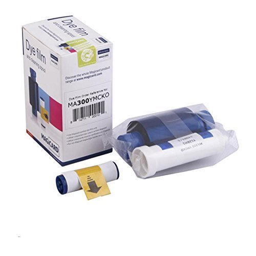 Magicard Enduro Pronto Rio Pro ID card printer color Ribbon 5 panel colour dye film MA300YMCKO 300prints 5rolls/lot