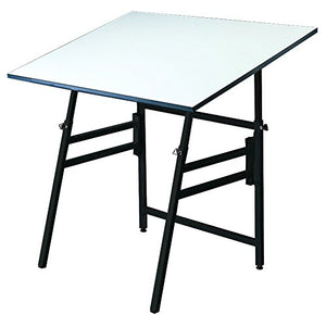 Alvin Professional Table, Black Base White Top 36" x 48"