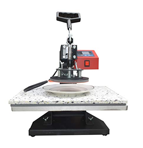 INTBUYING 6in1 Combo Heat Press Transfer Machine Vinyl Cutter Plotter Printer Paper HTV Plate Mug Tape T-Shirts Jigsaw Puzzle Business Bundle
