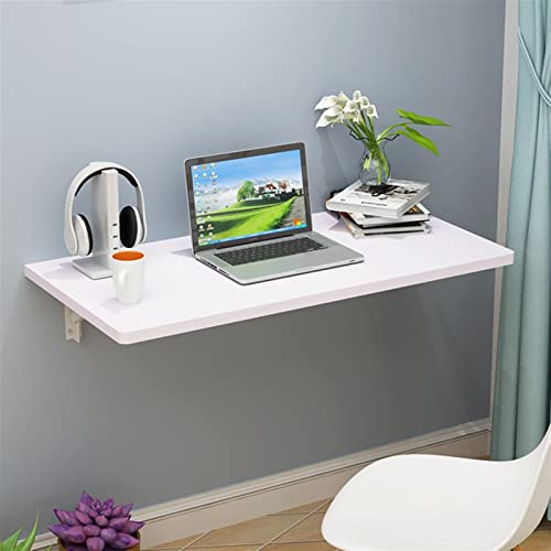 BinOxy Wall-Mounted Foldable Computer Desk with Steel Bracket - Multifunctional Table for Small Spaces