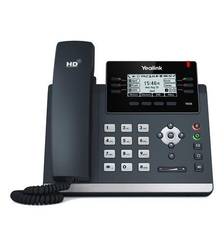 TWAComm.com Yealink SIP-T42S Business Phone System: Starter Pack with Voicemail, Auto Attendant, Call Recording & Free Phone Service for 1 Year