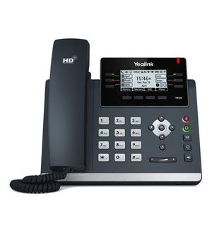 Yealink [8-Pack] T42S IP Phone, 12 Lines. 2.7-Inch Graphical LCD. Dual-Port Gigabit Ethernet, 802.3af PoE, Power Adapter Not Included (SIP-T42S-8)