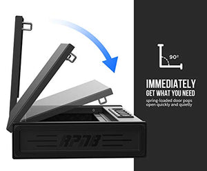 RPNB 1 of Deluxe Safe(1.8 Cubic Feet ) with Removable Shelf and 1 of Auto-Open Lid Biometric Fingerprint Gun Safe with Interior Light for 2 Pistols and more, Bundle