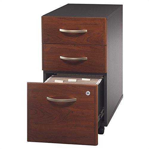Bush Business Series C 3-Piece Right-Hand Bow Front Desk Set in Hansen Cherry