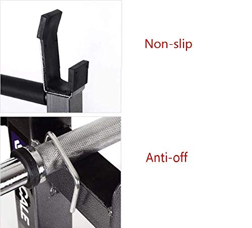 COLOM Squat Rack Stand Barbell Free Press Bench Home Gym Barbell Rack, Adjustable Bench Press Rack, Portable Steel Rack Bench Squat Pole Home Fitness Equipment Exercise Equipment Strength Training