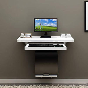 Full Solid Wood Wall Mounted Drop Leaf Table Integrated Home Office Desks Workstation Computer Notebook Children's Study Table Desk Space Saving