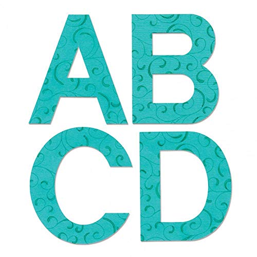 Ellison Sizzix Bigz Alphabet Set A10080, Block 3 1/2" Capital Letters