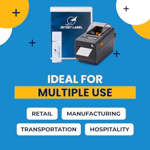 JetSet Label Zebra ZD411 Direct Thermal Printer | 203 DPI | USB, USB Host, BTLE5, EZPL | 2" Width | Includes Jetset Software